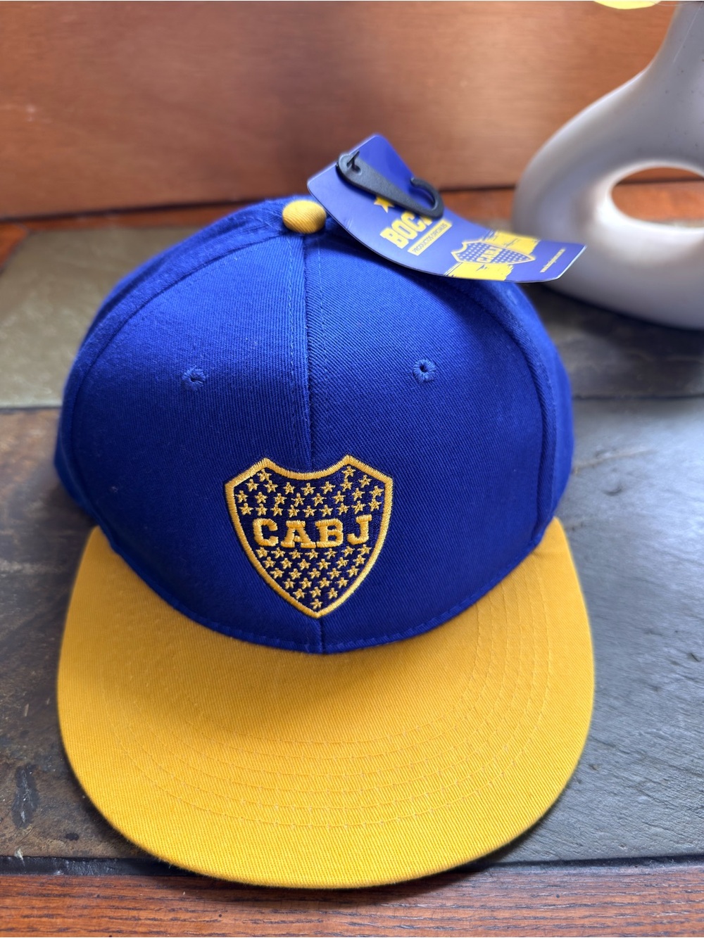Boca Juniors Football Argentina Men’s Hat SnapBack Officially Licensed Blue NWT